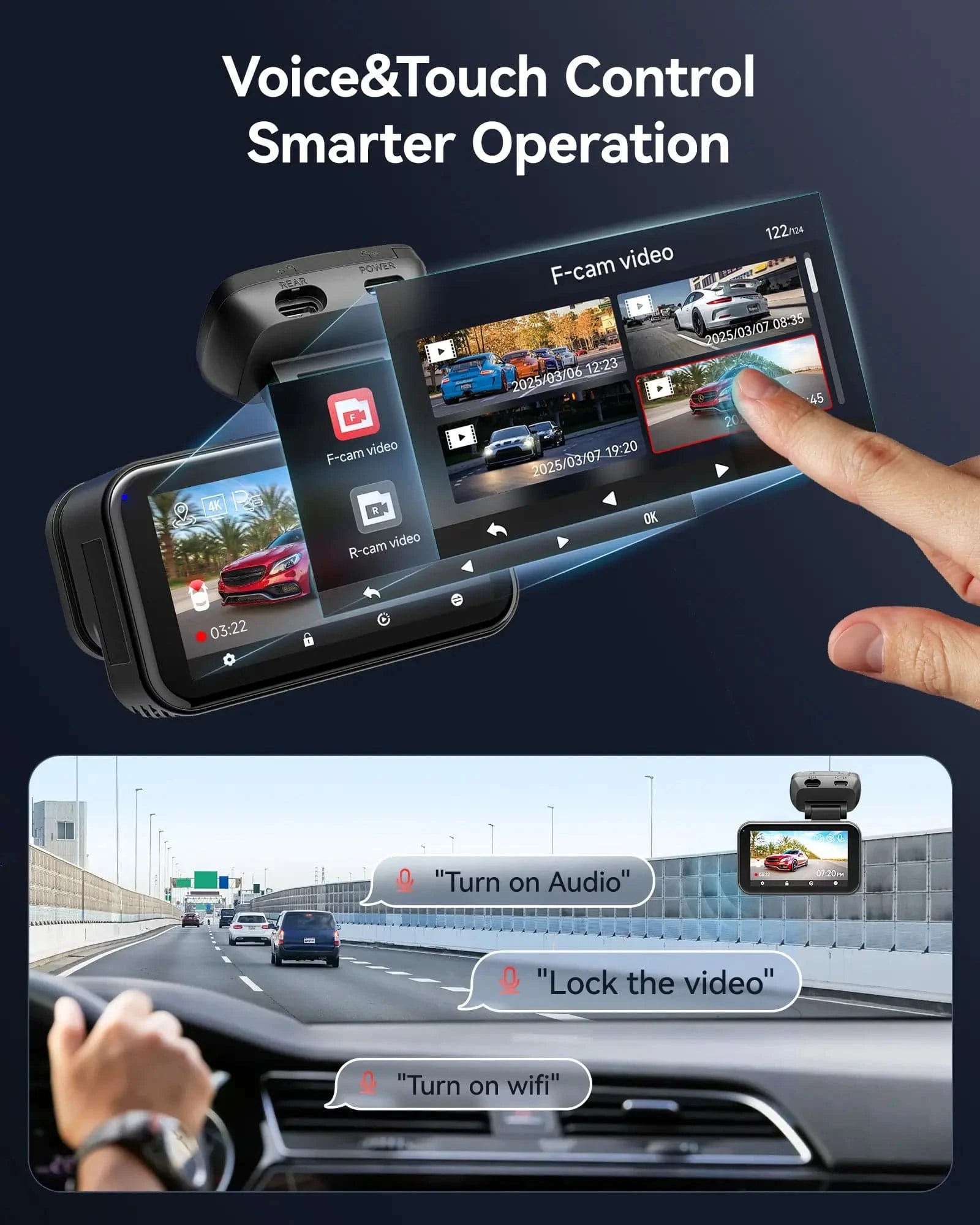 Redtiger View Clear 70 4K+2.5k Superior Night View 5.8Ghz WiFi 6 Dash Cam REDTIGER Official