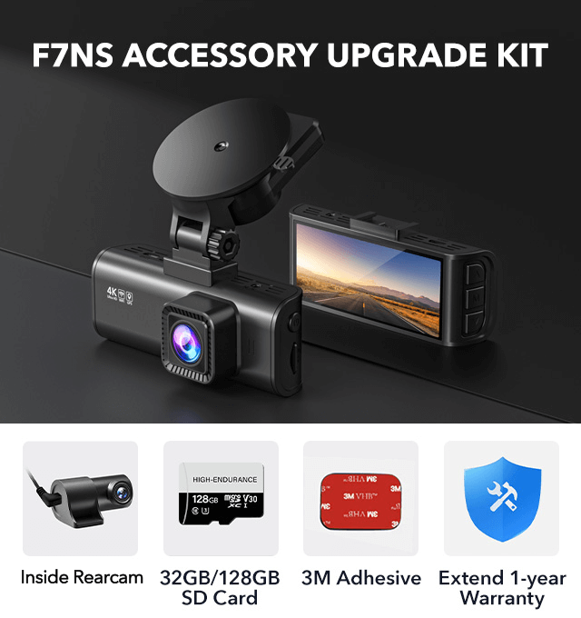 Redtiger F7NS Upgrade Accessory Bundle Bundle REDTIGER Dash Cam   