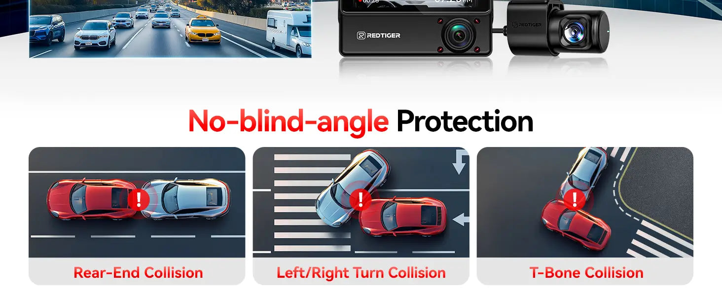 Dash Cam with Advanced G-Sensor Collision Detection – Automatically Locks and Saves Footage During Accidents for Reliable Evidence.