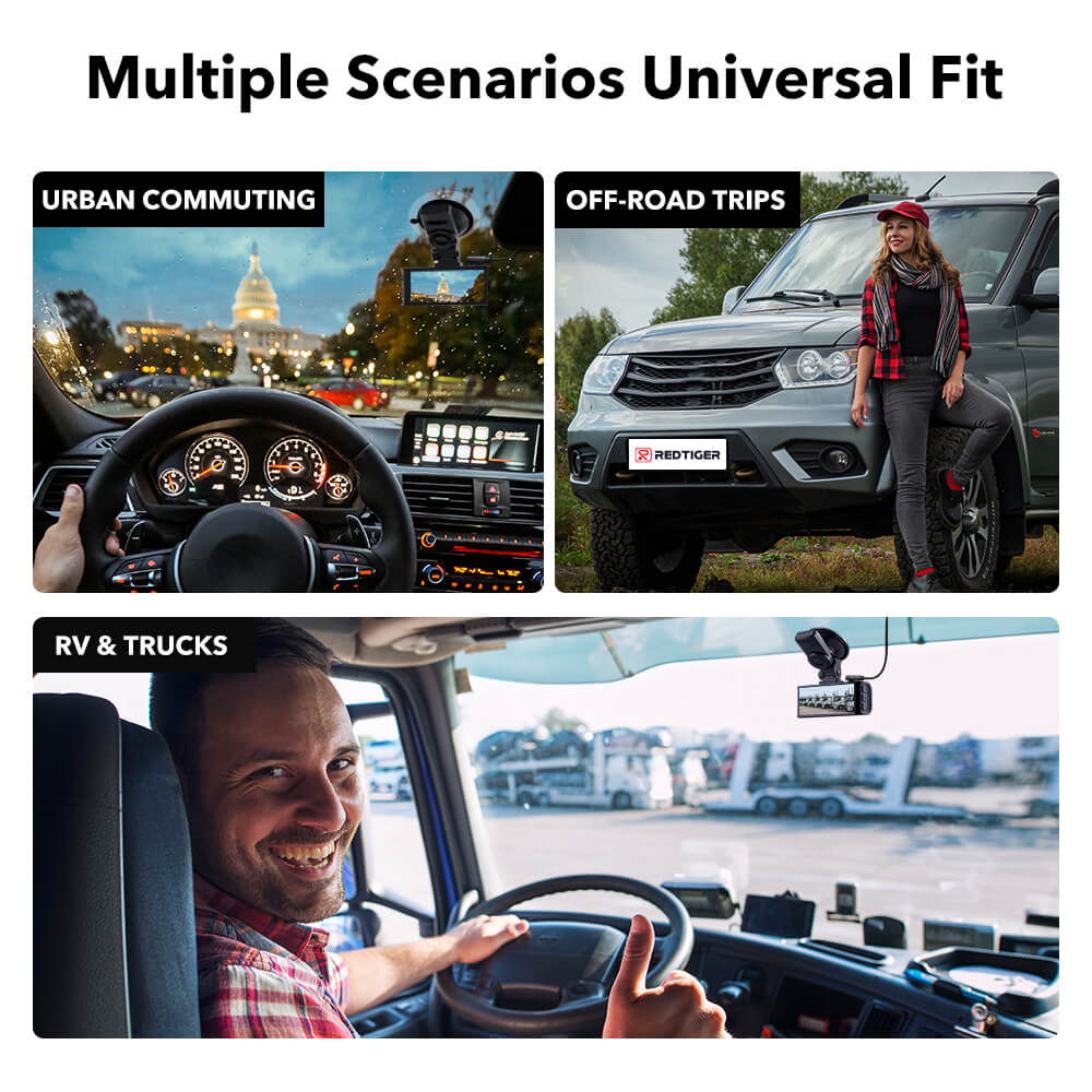 4K Front and Rear Dash Cam For Cars 5G WIFI Car Security Camera F7N Series Hot Sales REDTIGER Dash Cam