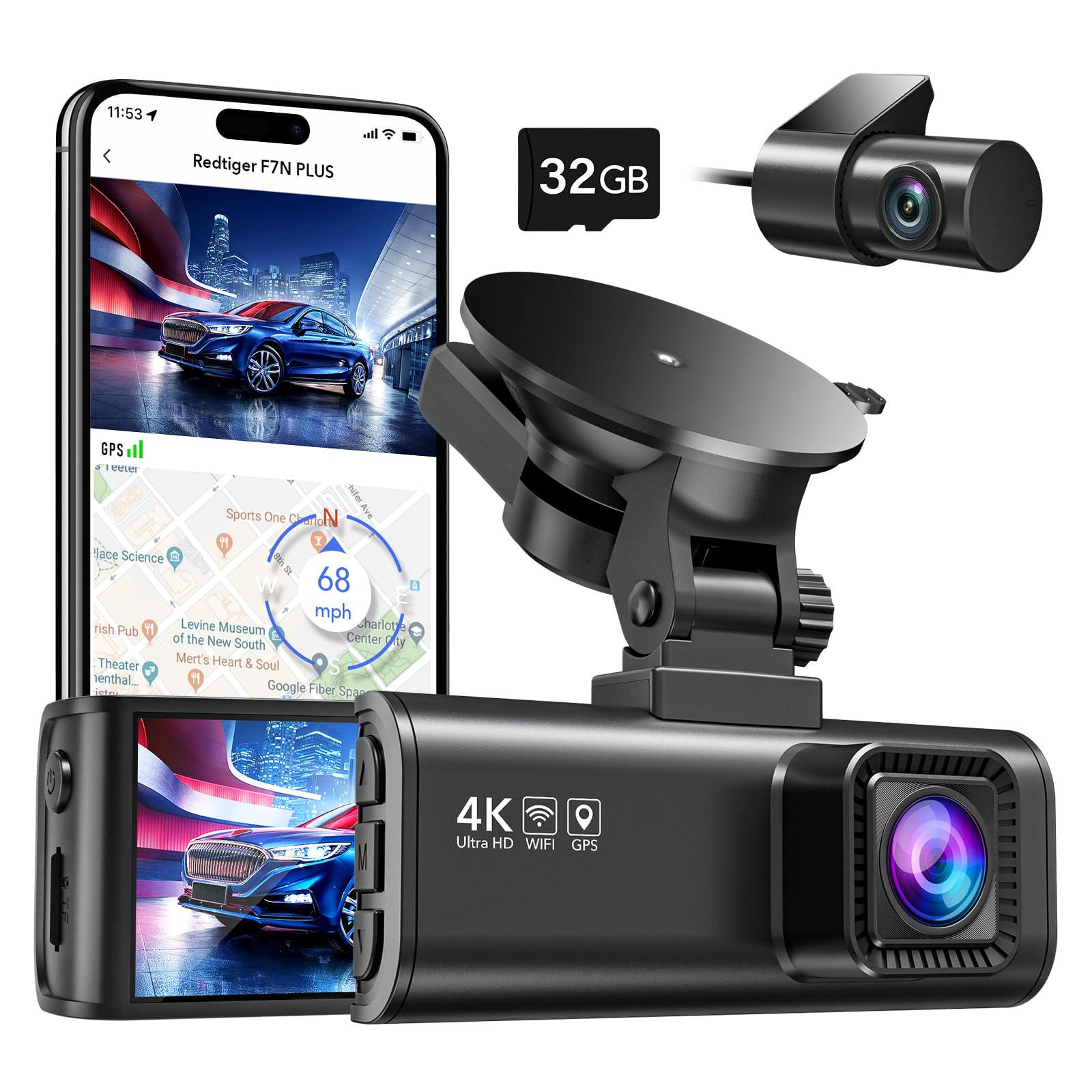 Choice: Redtiger 2-Channel F7N Dash Cam Hot Sales REDTIGER Official   