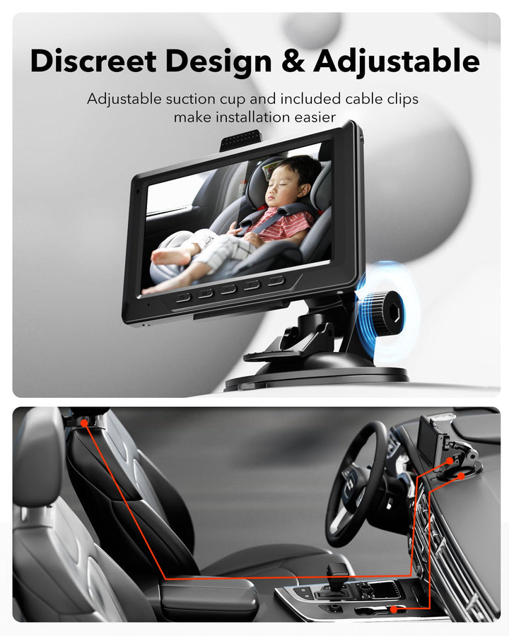 Redtiger 1080P Full-Color Night Vision Rear Facing Baby Monitor - REDTIGER Official