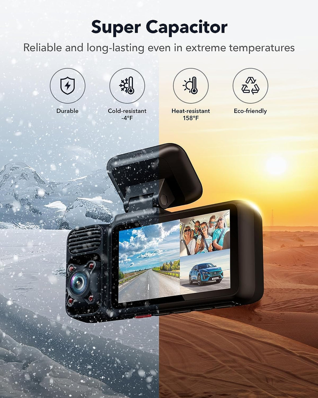 Redtiger F17 4K 3-Channel 5G Wifi Dash Cam Hot Sales REDTIGER Dash Cam   