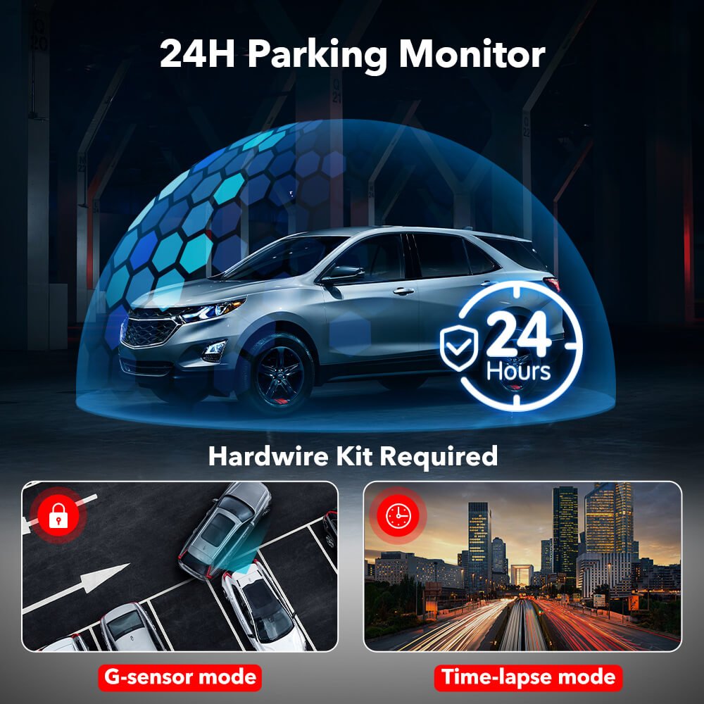 4K Front and Rear Dash Cam For Cars 5G WIFI Car Security Camera F7N Series Hot Sales REDTIGER Dash Cam