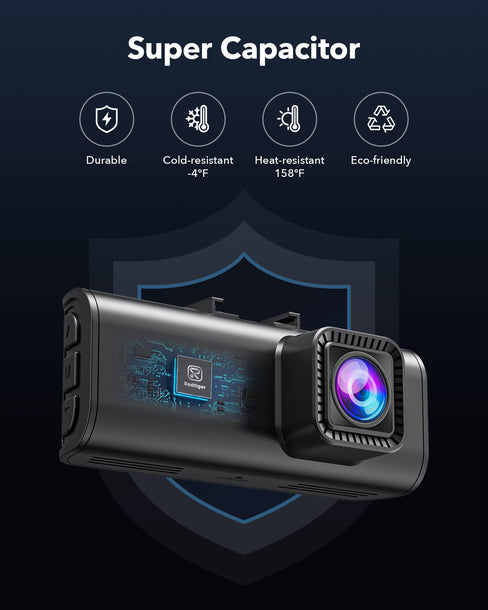F7NP 4K WIFI Front and Rear Dash Cam Hot Sales REDTIGER Dash Cam