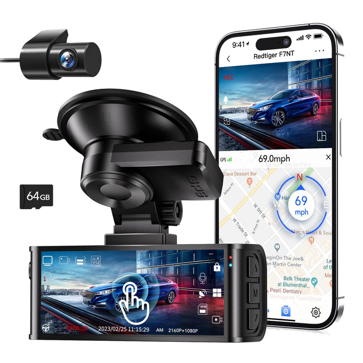 Redtiger F7NT Touch Screen 4K Dual Dash Cam - REDTIGER Official
